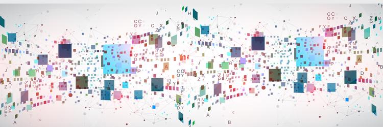 template for science and technology presentation vector image