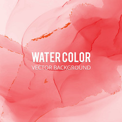 Abstract watercolor splash red drop vector