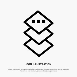 Design plane square line icon vector