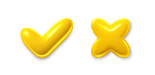 right and wrong 3d buttons quiz answer time game vector image