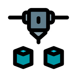 Three-dimensional objects build with advance vector