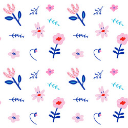 Abstract flower pattern modern bloom spring peony vector