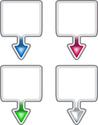 text frames with pointers vector image