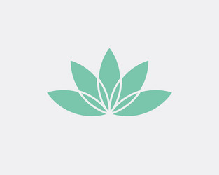 Abstract flower logo design creative lotus symbol Vector Image