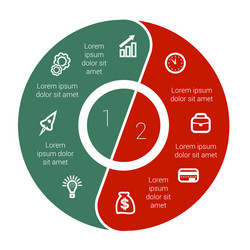 Infographic Data Elements - Pie Chart vector image
