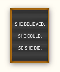 motivation letterboard quote vector