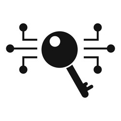 digital key unlocking data access with secure vector image