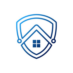 Home security logo icon design security Royalty Free Vector