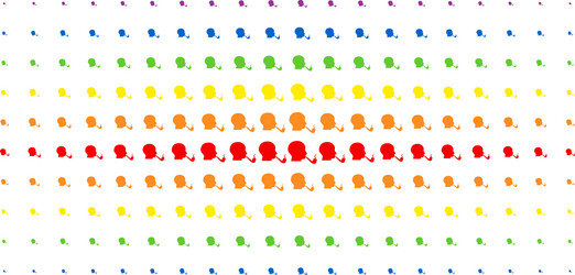 smoking detective spectrum halftone array vector image