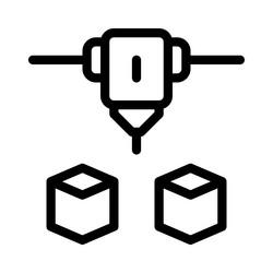 three-dimensional objects build with advance vector image