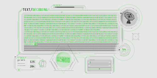 radio telescope data processing interface vector image