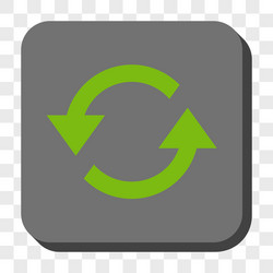 refresh arrows rounded square button vector