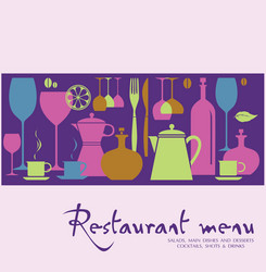 restaurant menu design vector