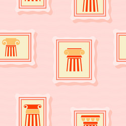 Seamless background with ancient columns vector