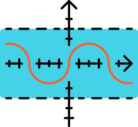 Function graph color icon duplicate vector