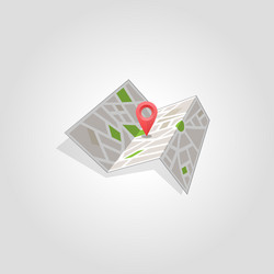 Map marker pointer with road icon design vector