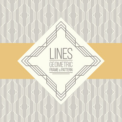 set of line pattern and linear frame vector image