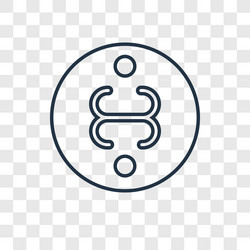 Gods omnipressence concept linear icon isolated vector
