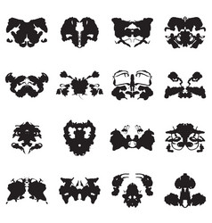 rorschach test inkblots vector