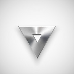 abstract triangle button template vector image