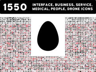 egg icon and more interface business tools vector