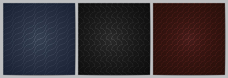 Geometric pattern with circle overlapping vector