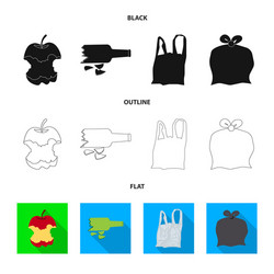 isolated object of dump and sort symbol set vector image