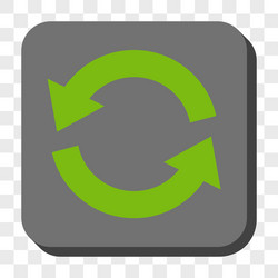 refresh rounded square button vector