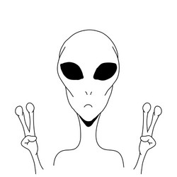 Peace Sign Alien Vector Images (over 170)