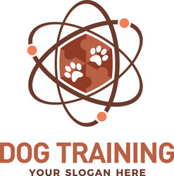 dog training technology logo design vector