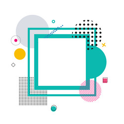 frame and geometric pattern vector image