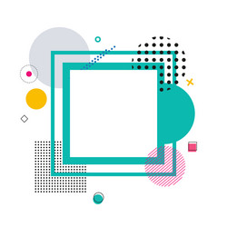 Frame and geometric pattern vector