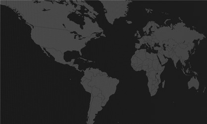 gray world map with matrix net bitmap vector image