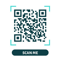 Scan me qr code design for payment text vector