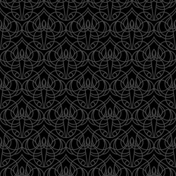seamless linear pattern with gray round elements vector image
