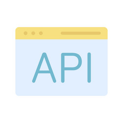 api icon image suitable for mobile apps vector image