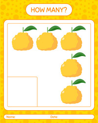 How many counting game with ugli worksheet vector