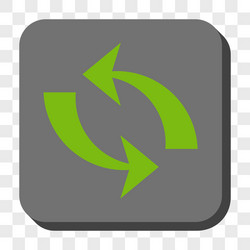 Refresh rounded square button vector