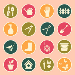 Garden tools icon vector