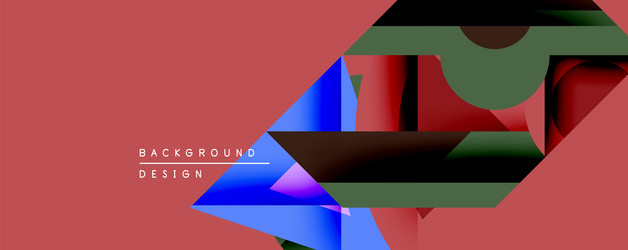 abstract geometric composition overlapping shapes vector image