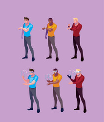 Design men using technology augmented vector
