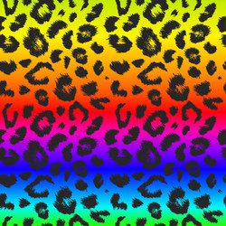 Leopard print pattern repeating seamless vector