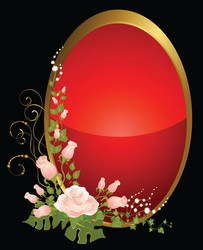 Red frame Royalty Free Vector Image - VectorStock