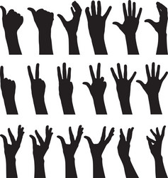 Sign language Royalty Free Vector Image - VectorStock