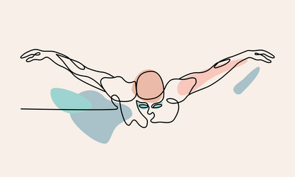 single continuous one line drawing of butterfly vector image