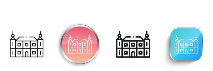 breda icon thin linear regular and button style vector image