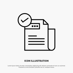 check checklist feature featured features line vector image