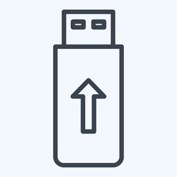 Icon flashdisk suitable for computer components vector