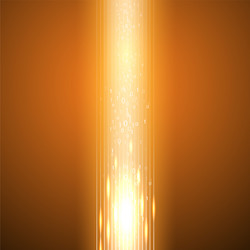 Orange background with stream of binary code vector