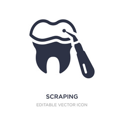 scraping icon on white background simple element vector